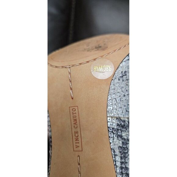 Vince Camuto KAIN Snakeskin Print High Heels Shoes Women's Size 8.5 - Picture 8 of 8